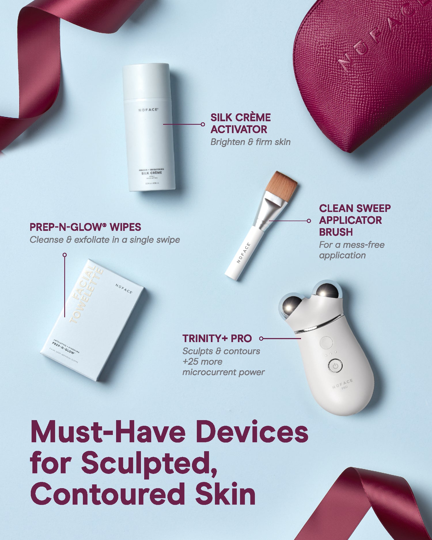 NUFACE TRINITY+PRO LIMITED HOLIDAY EDITION + starter kit